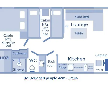 Houseboat Aquavilla بوتيل *